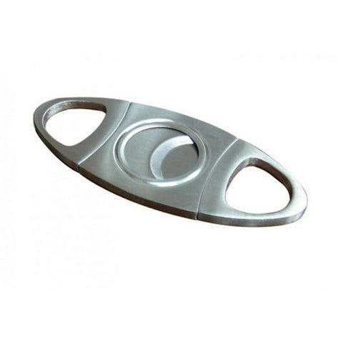 Silver Metal Double Blade Cigar Cutter Display Box of 24 56 Ring Gauge