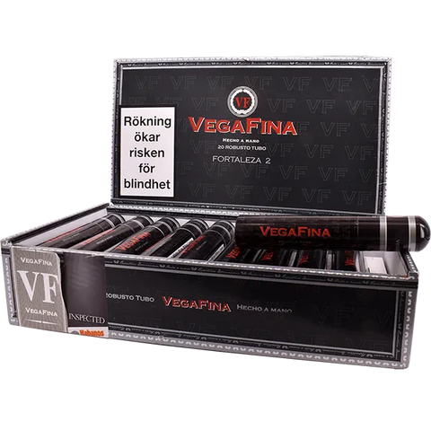 VegaFina F2 Robustos Tubo Cigar – 5" Robusto – Medium Strength – 50 Ring Gauge