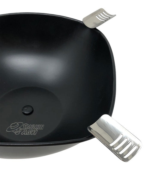 Prestige Smokin Ash Quadrangle Ashtray – Matte Black