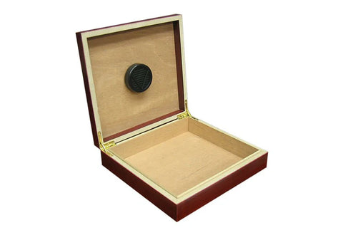 Chateau Cherry 20-Cigar Desktop Humidor with Humidifier – Spanish Cedar Lined