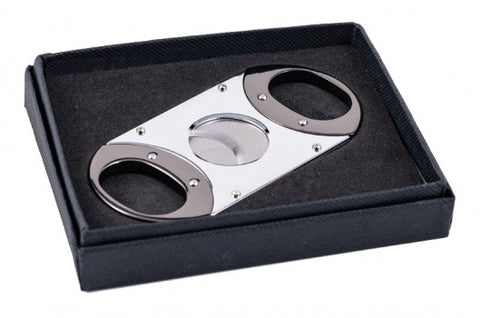 Chrome Metal Guillotine Cigar Cutter – Double Stainless Steel Blades – 56 Ring Gauge (Copy)