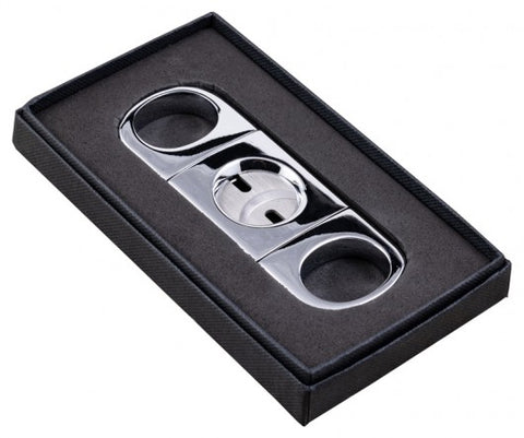 Heavy-Duty Silver Cigar Cutter – Precision Guillotine for 56 Ring Gauge Cigars