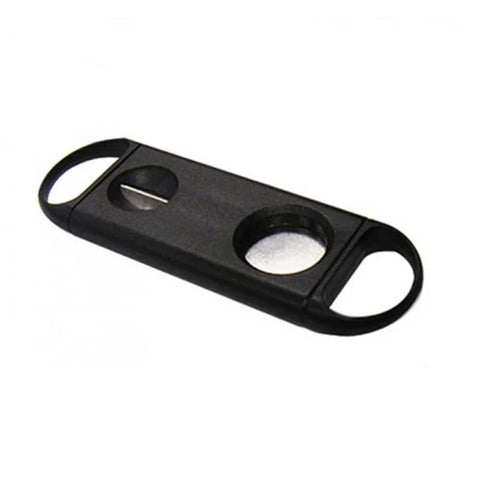 Guillotine & V-Cut Combo Cutter Display – 24 pcs – Black Plastic (56/52 Ring Gauge)
