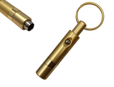 Retractable Bullet Cigar Punch Cutter Keychain – Gold