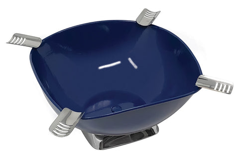 Prestige Smokin Ash Quadrangle Blue Cigar Ashtray