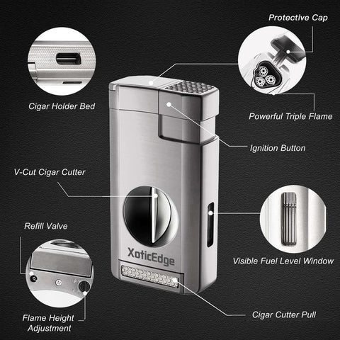 Lumina Torch with V-Cut Cutter – Silver