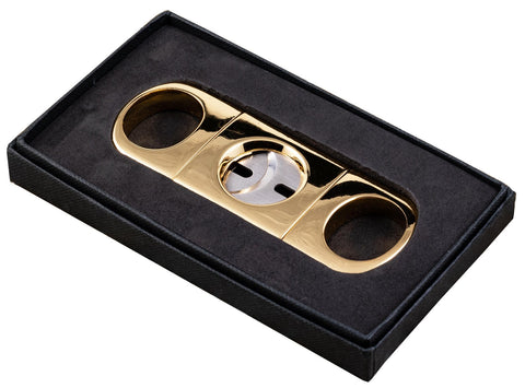 Heavy-Duty Gold Cigar Cutter – Premium Guillotine for 56 Ring Gauge Cigars