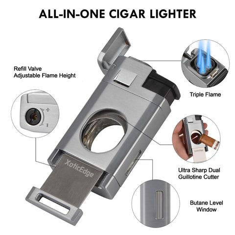 Aurora Torch with Cutter Silver
