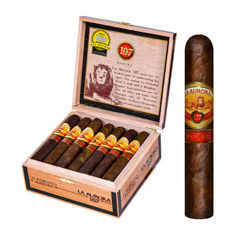 La Aurora 107 Maduro Robusto