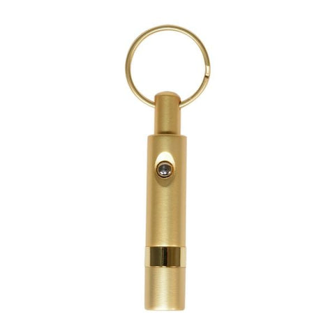 Retractable Bullet Cigar Punch Cutter Keychain – Gold