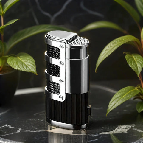 Supernova Triple Flame Torch Lighter with Built-in Punch