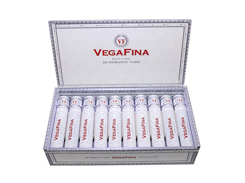 VegaFina Short Robustos Tubo Cigar – Mild to Medium – 50 Ring Gauge – Tubed for Freshness