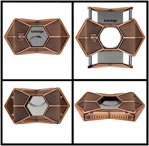 High Quality Copper Box-Wing Dual Blade Guillotine Cigar Cutter – Cuts Up to 64 Ring Gauge